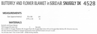 Knitting Pattern - Sirdar 4528 - Snuggly DK - Butterfly and Flower Blanket
